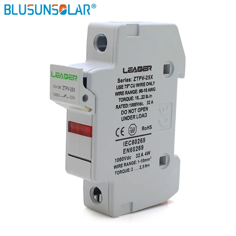 1 комплект солнечный ПВ предохранитель держатель со светодиодным индикатором С PV