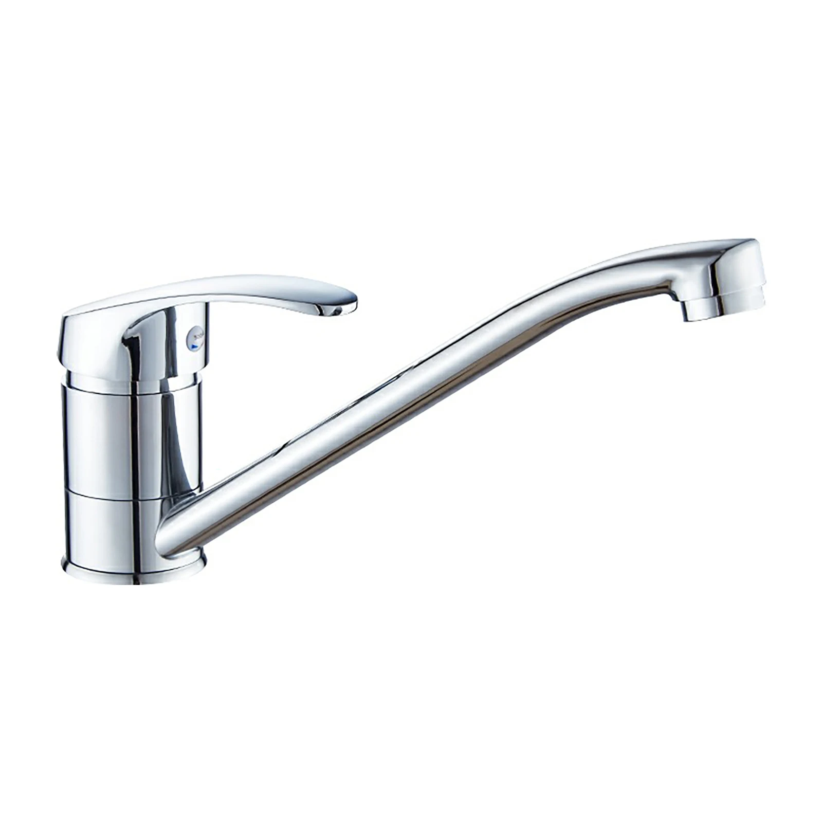 

Silver Hotel Traditional Kitchen Faucet Sink Accessories Long Spout Hot Cold Water Mixer Tap Home Single Lever Modern Bathroom