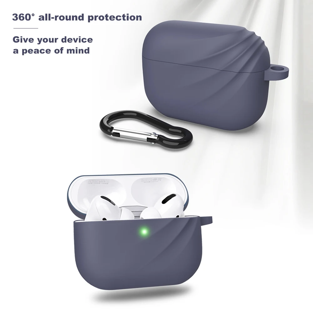 Чехол для Airpods Pro силиконовый защитный чехол саржевый беспроводной Bluetooth-чехол