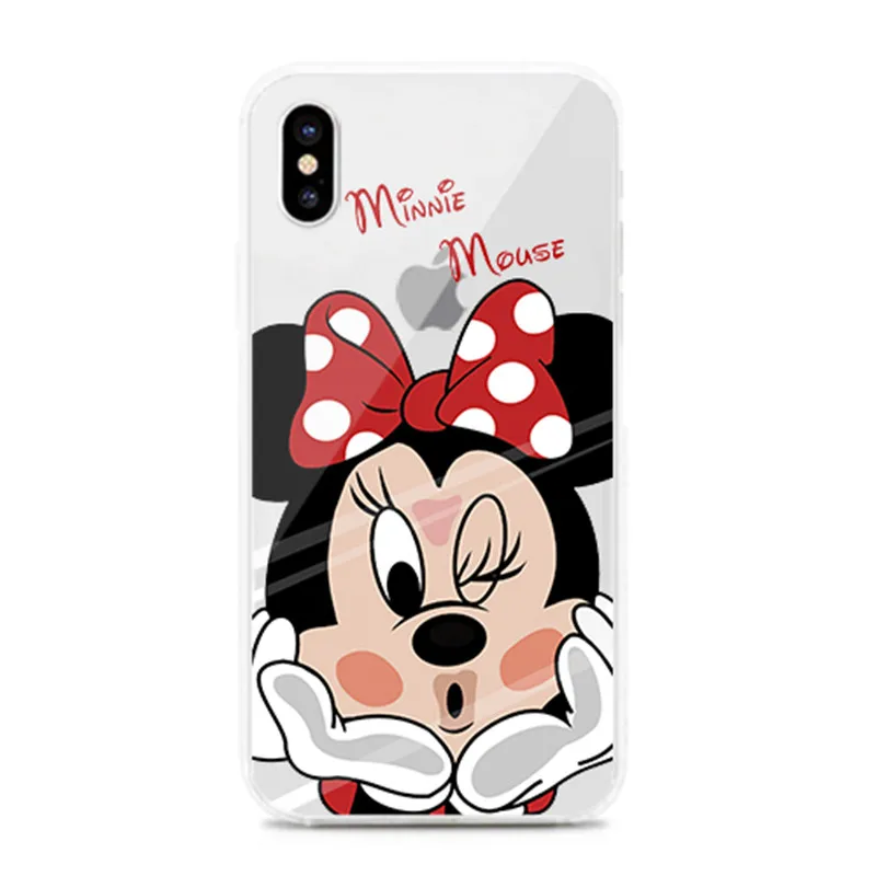 1 Милый чехол с рисунком Микки для iPhone 6, 6s, 7, 8 Plus, мягкий силиконовый чехол для телефона, чехол для iPhone 11 Pro, X, XR, Xs Max, чехол - Цвет: 1