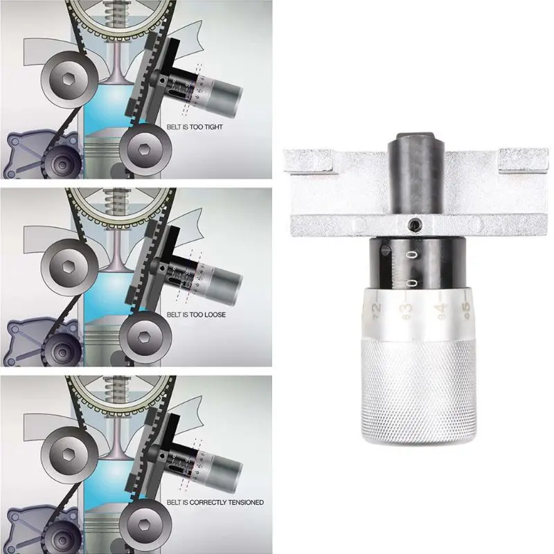 

Accurate Measurement Car Timing Belt Tension Preload Dual Scale Measuring Device Tester Tool Belt Tight Gauge Auto Parts