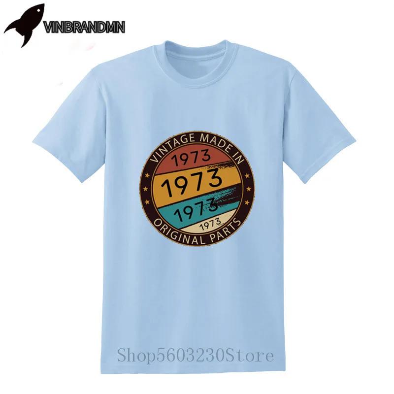 2020 Новый Винтаж сделано в 1973 оригинальный Запчасти футболки Для мужчин ретро