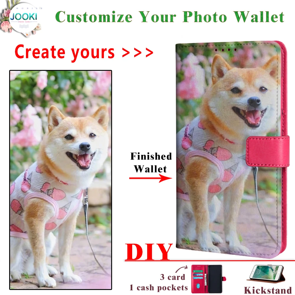 Moto G7 Plus персонализированный мягкий кожаный женский кошелек с фото для Motorola