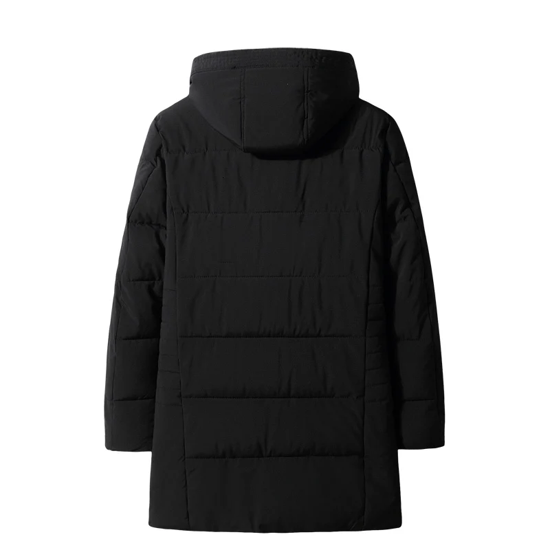 Мужская длинная теплая парка с капюшоном и карманами на осень/зиму | одежда