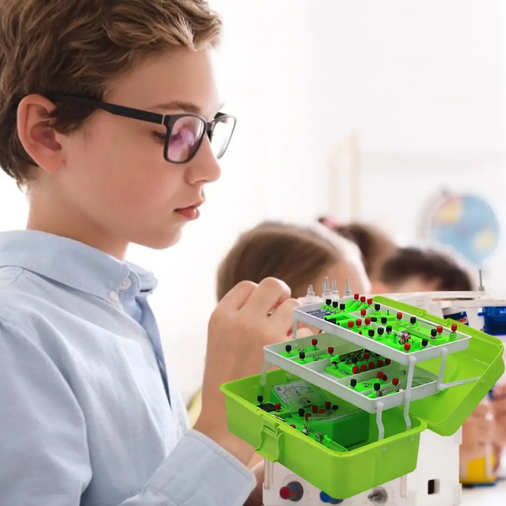 

Circuit Learning Kit Exploratory 39 Experiments ABS Student Electricity Learning Tool for Science Teaching Hands-on Ability Toy