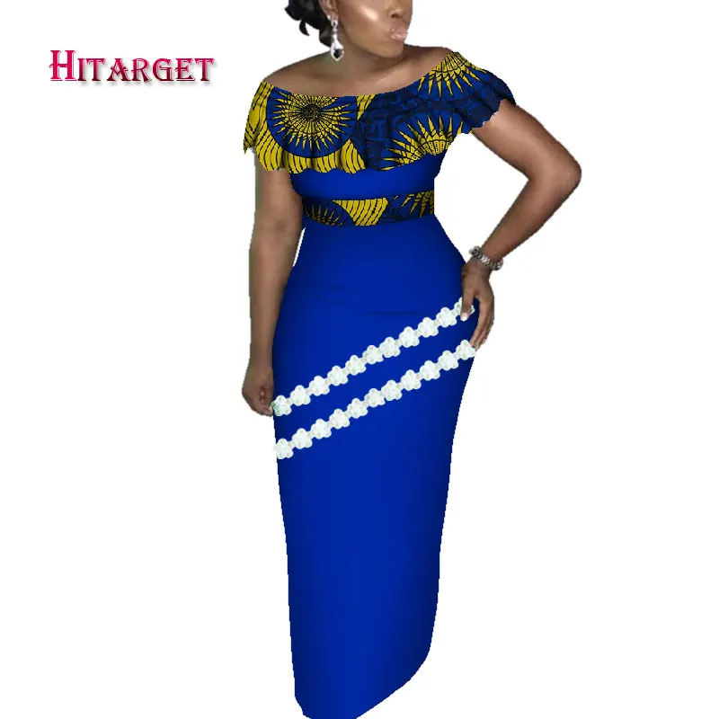 Hitarget Danshiki African Women Dresses with Lace and Splicing  African Traditional Clothing for Party/wedding nigerian  WY4223