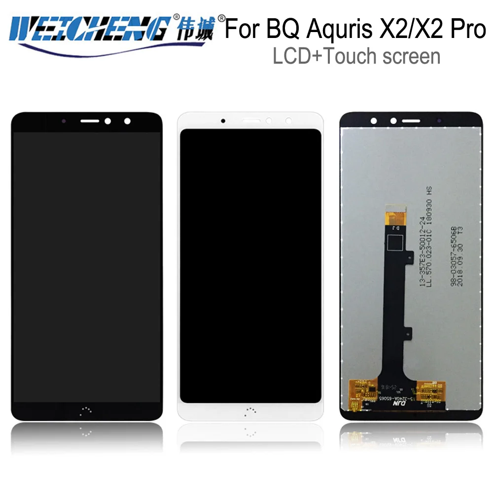 ЖК-дисплей для BQ Aquaris X2/BQ X2 Pro с кодирующий преобразователь сенсорного экрана в