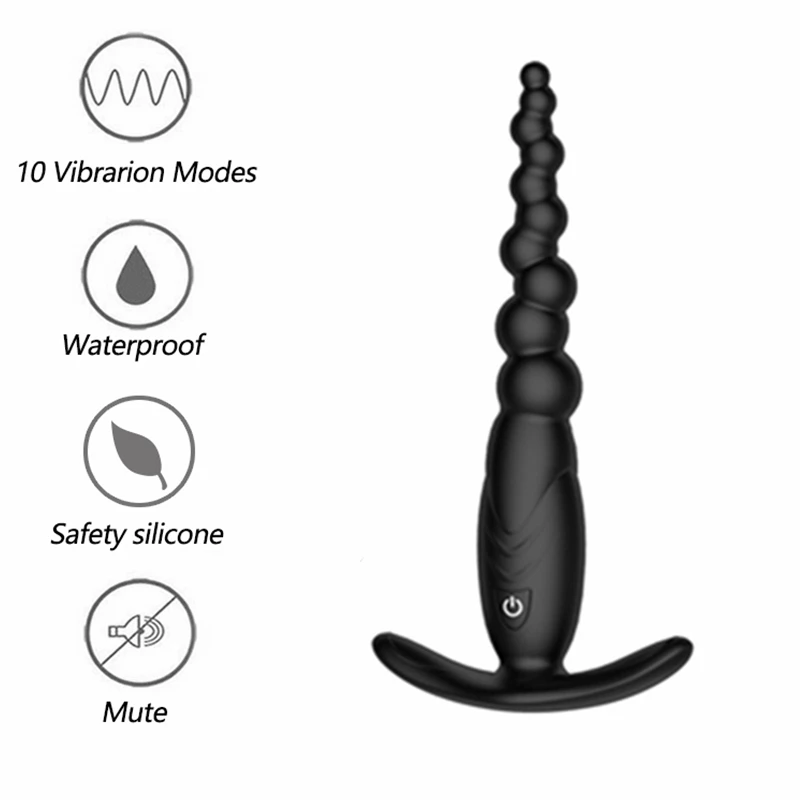 Анальные шарики вибратор женские фаллоимитаторы для ануса анальная пробка