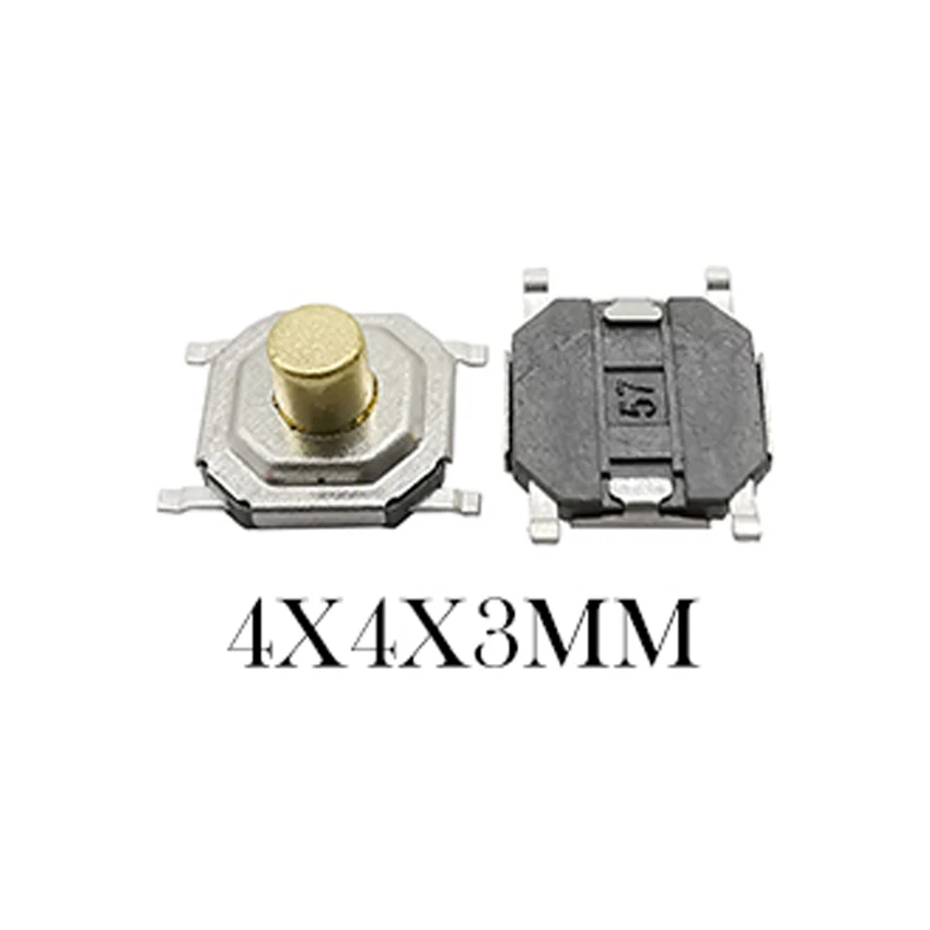 

50PCS 4x4x3MM PCB Tactile Push Button Switch Micro Switch Mini Momentary Tact Switch Key Button 4PIN