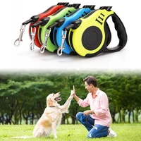 3m 5m durable dog leash automatic retractable dog lead nylon puppy walking lead extension roulette adjustable pet supplies