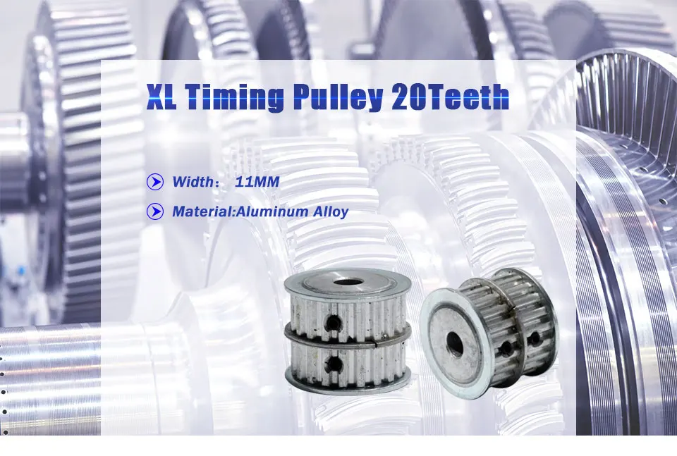 LUPULLEY XL20 зубной двойной закругленный зубчатый шкив двойной головкой алюминиевый зубчатый 20 ширина ремня 11 мм двойной круглый шкив