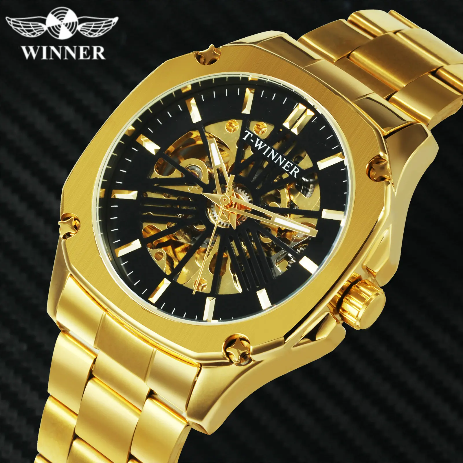 Часы наручные WINNER Мужские механические Автоматические брендовые Роскошные