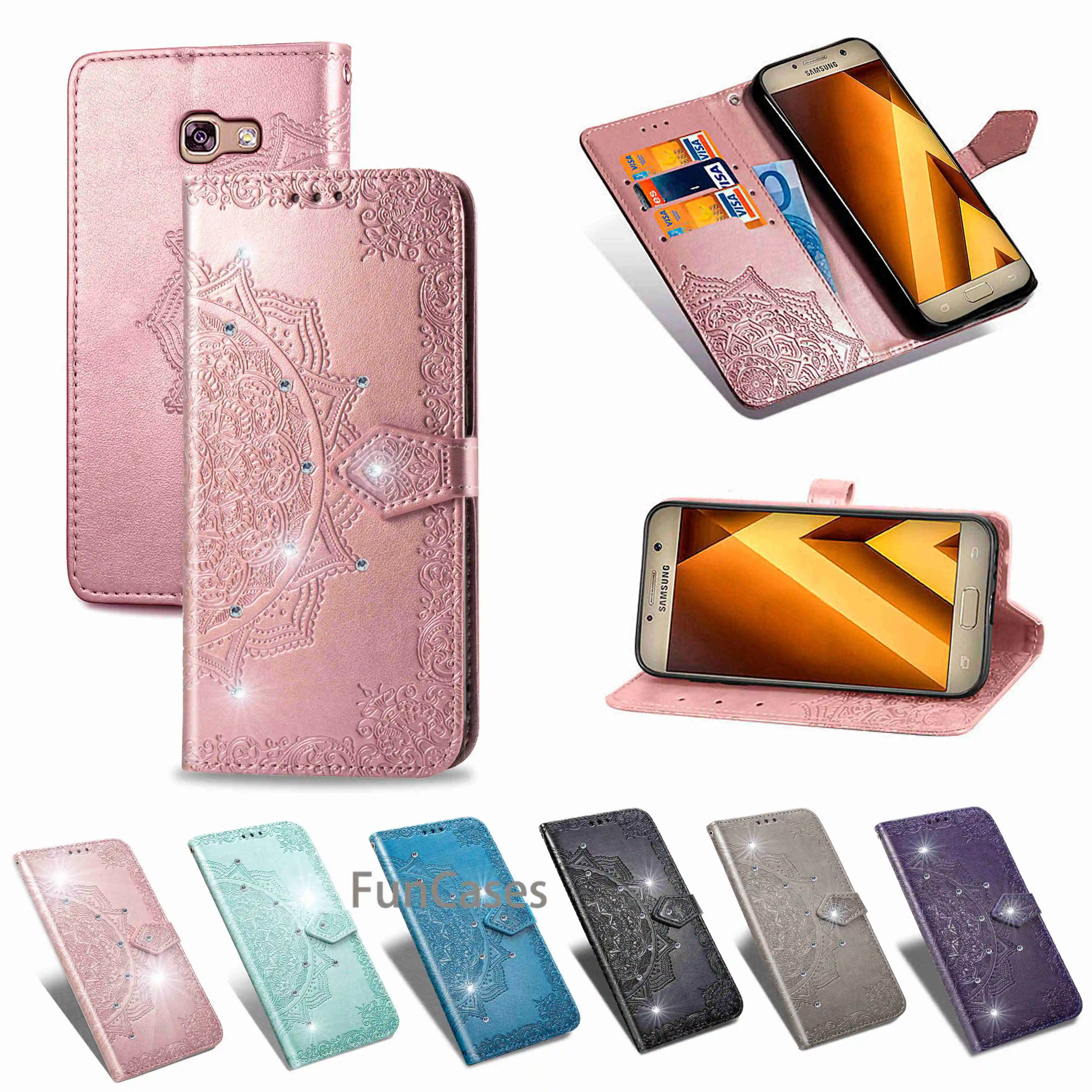 Флип-чехол для телефона samsung Galaxy A3 2017 Чехол кожаный кошелек A320 A320F чехлы телефонов