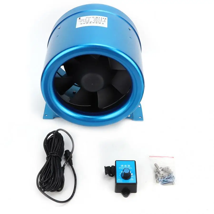 8 дюймов AC 220 В 75 Вт контроллер скорости воздуходувка вентилятор для отелей 3800