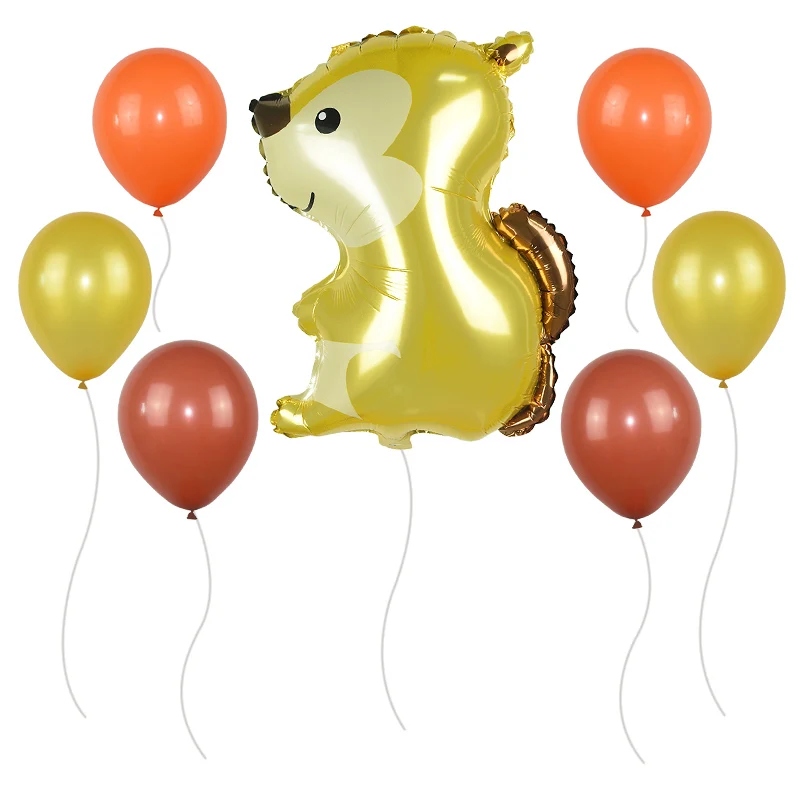 5/7pcs Animal Balloon Set Safari Forest Zoo Theme Party Decoration Foil Latex Ballons Jungle Party Supplies Kids Birthday Favors