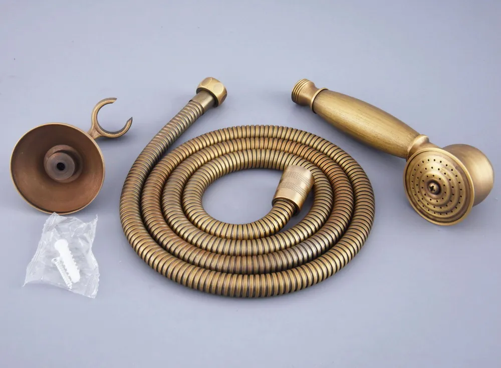 Старинный латунный телефон стиль ванная душевая головка водосберегающая ручная