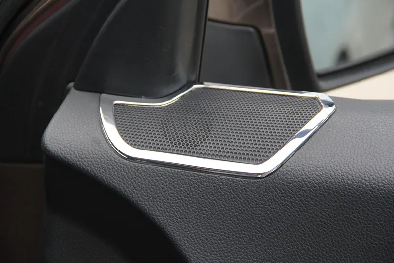 Car Styling 2Pcs New Chrome Car Interior Door Stereo Speaker Cover Trim for Kia Sportage R 2011 2012 2013 2014 2015