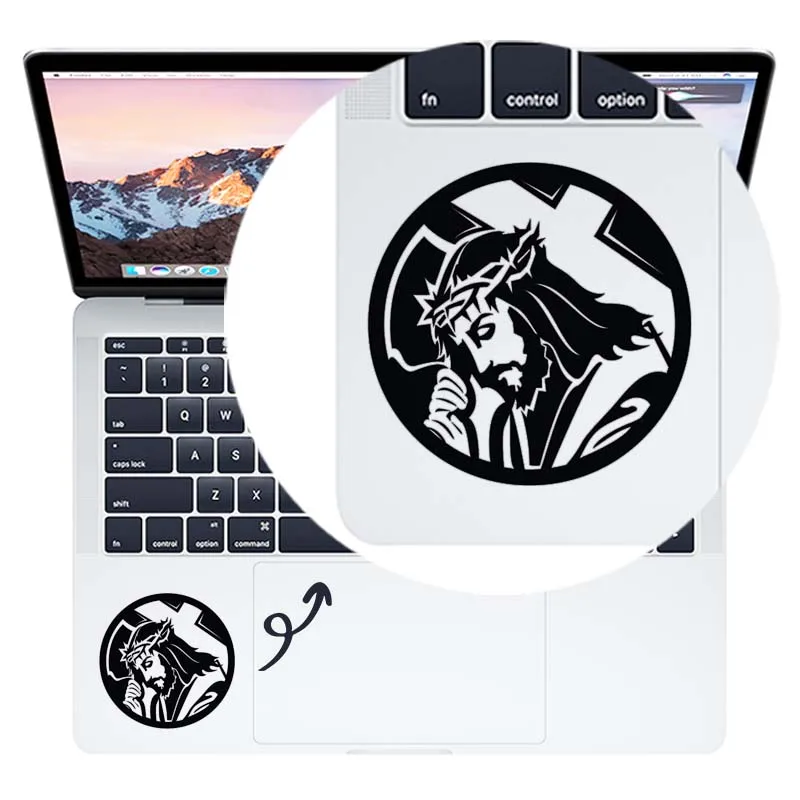 Наклейка для ноутбука с изображением Иисуса в медитации MacBook Air Pro 16 дюймов Retina 11 12