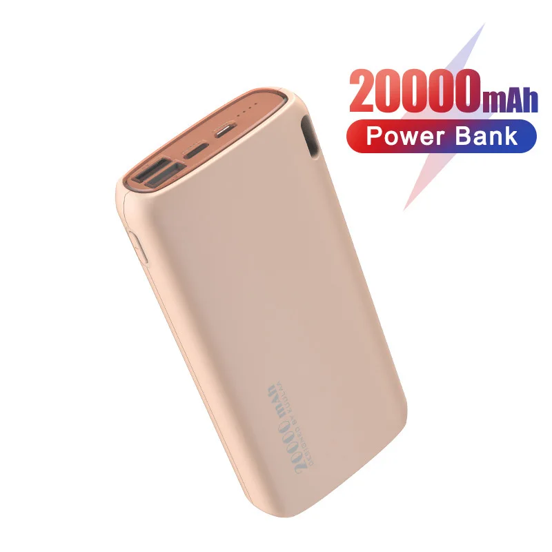 Внешний аккумулятор Pisen с 2 USB-портами поддержкой быстрой зарядки 20000 мАч |