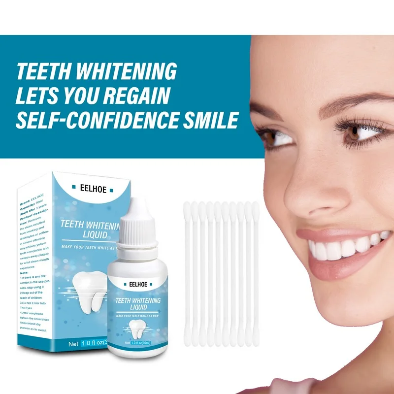 

Teeth Whitening Liquid removes yellow teeth, black teeth, smoke teeth, fresh breath, whitening and brightening