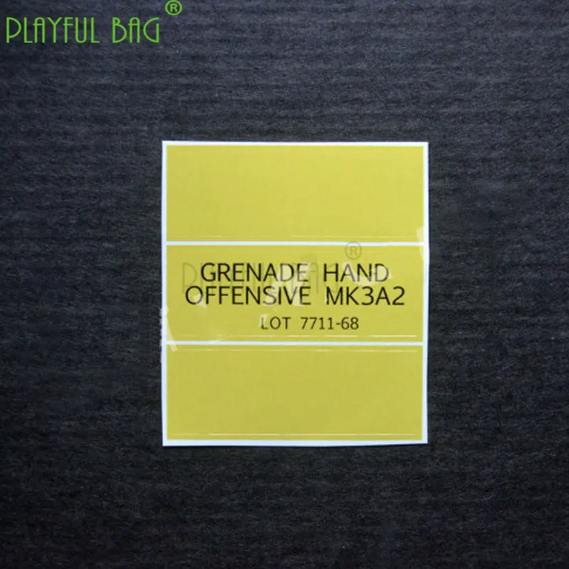 Игривый мешок MK3A2 металлические наклейки тактические CS DIY декоративные