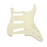 aged white 11 hole ststrat guitar pickguard scratch plate bridge reversed fits for stratocaster jimihendrix guitar parts