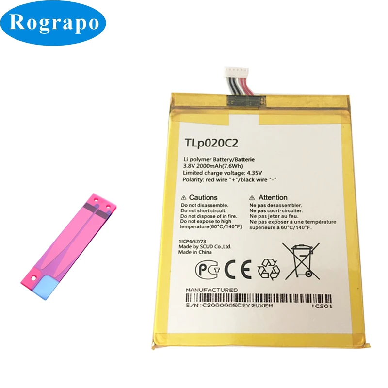 2000mAh TLp020C2 Сменный аккумулятор для Alcatel Idol x1s 6034R S950 x 6040 6037y 6040x6032 TCL S950|battery for alcatel|battery