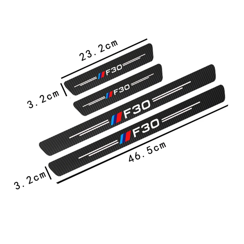 4 шт. водонепроницаемые наклейки из углеродного волокна для BMW E36 E39 E46 E60 E90 F30 F10 G20 G30