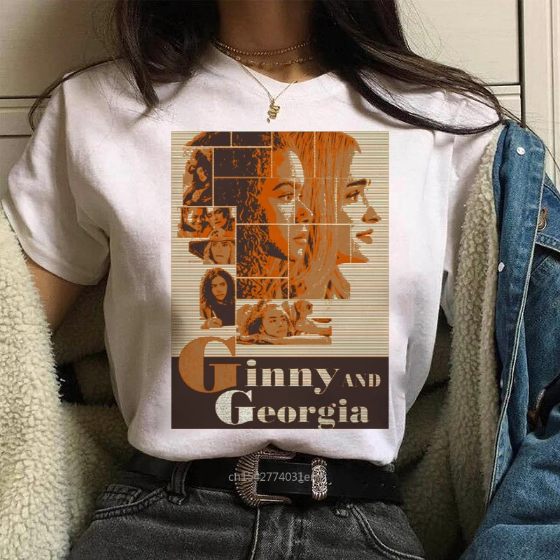 

Summer Ginny Georgia TV Series Soft T Shirt Female Graphic Top Casual Printed Tee Oversized Women Clothing