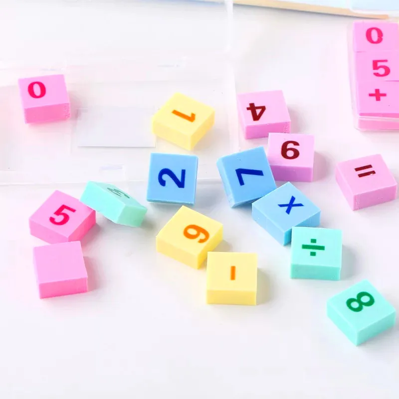 15 шт./лот креативные арифметические символы ластик Новинка просветление