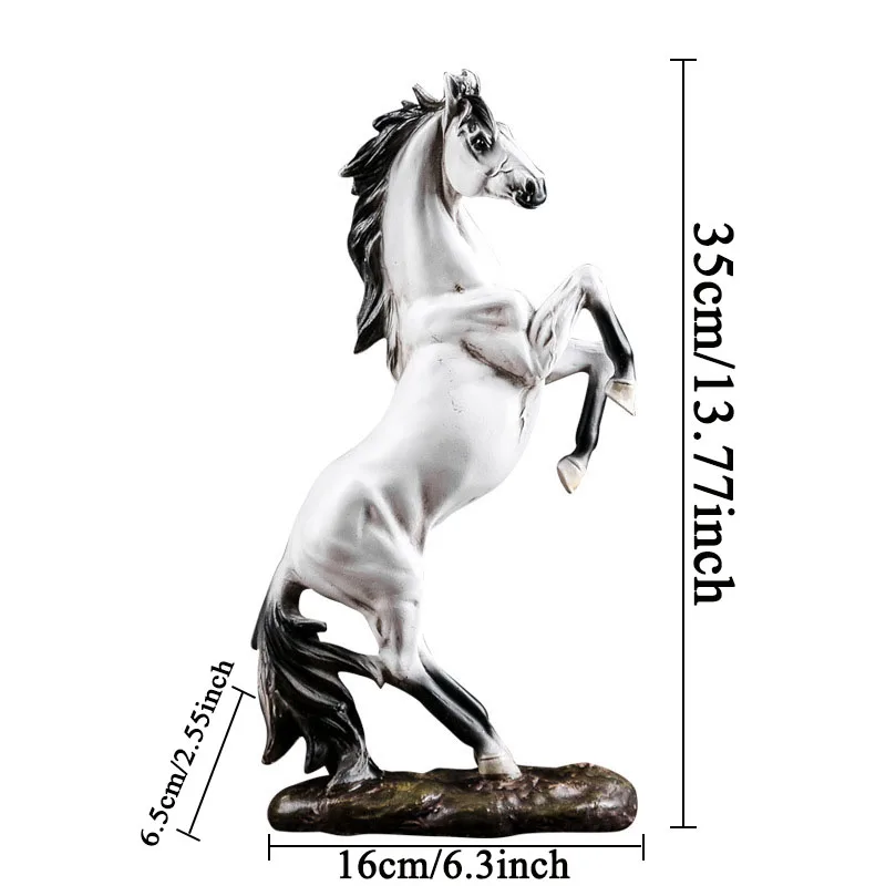 Новая скульптура лошади в европейском стиле статуя из смолы аксессуары для