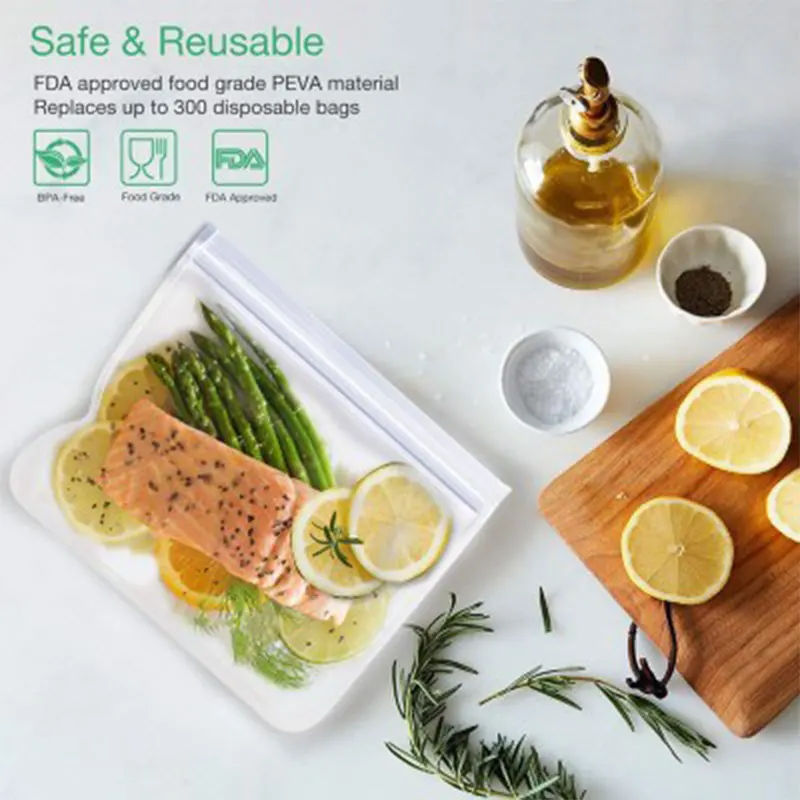 Силиконовый Пакет для продуктов 14 шт./компл. многоразовый пакет сохранения