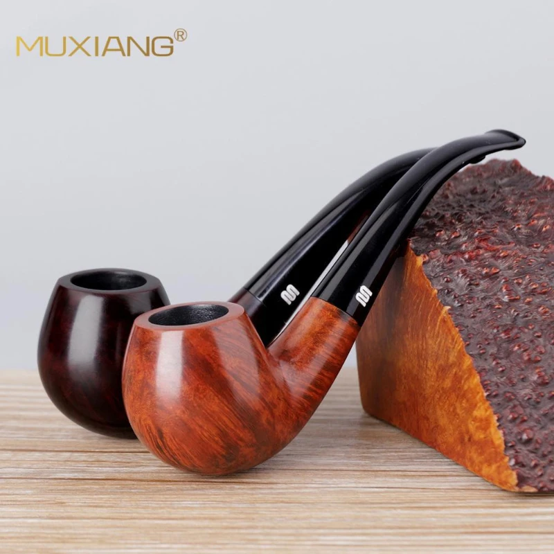 

Briar Pipe Wooden Pipe Apple Style 9mm Filter Handmade Briar Solid Wood Pipe Smoking Accessories Pipes for Smoking
