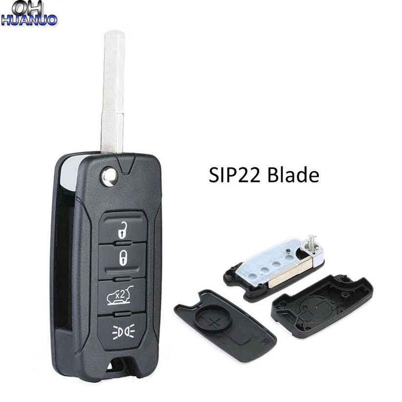 4 кнопки новый автомобильный брелок дистанционного управления с ключом чехол