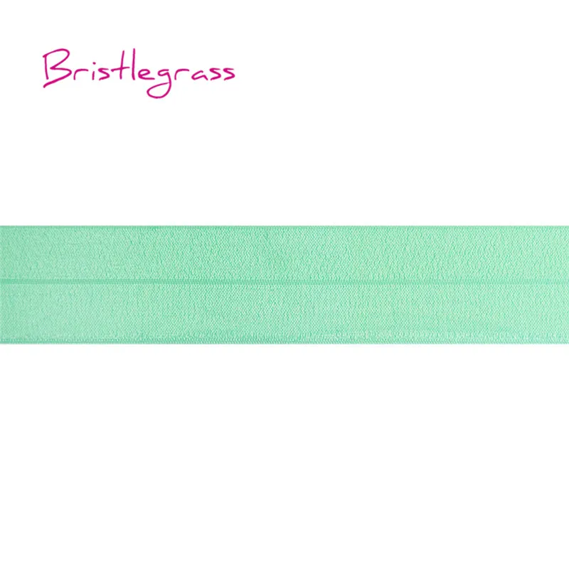 BRISTLEGRASS 5 ярдов 1-1/" 40 мм Блестящий враг складной эластичный спандекс атласная лента для волос галстук платье с повязкой кружевной отделкой DIY шитье ремесло