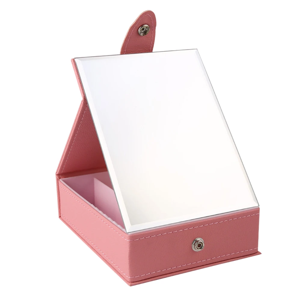 Портативное складное зеркало с ящиком для хранения косметичка органайзер