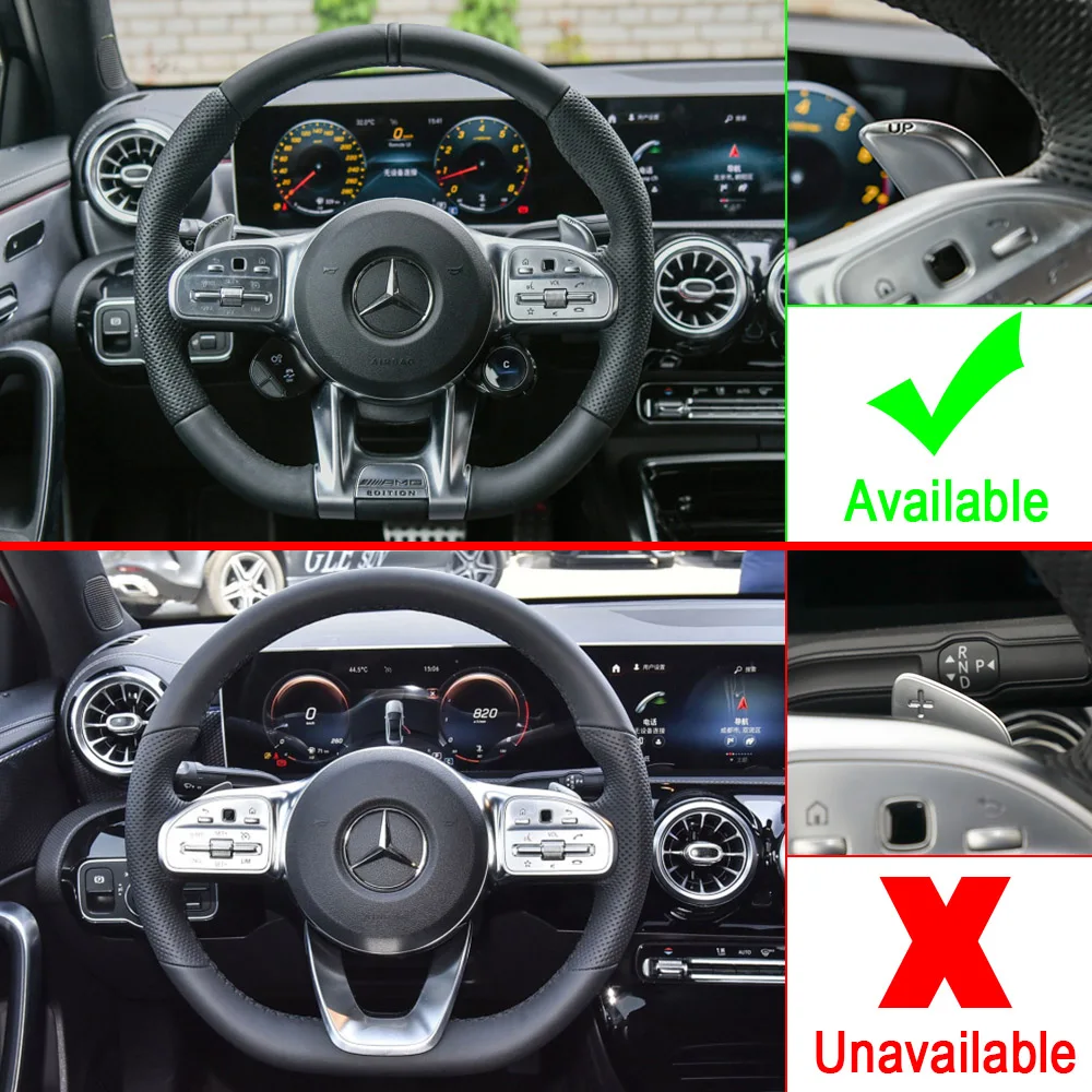 Лопастное переключение для Mercedes-Benz класса A AMG A35 A45 C63 C43 SL63 CLA45 G63 GLS63 E63 CLS53 GLC43 2019 2020