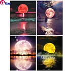 Набор для алмазной живописи сделай сам, Набор для вышивки крестиком, картина для алмазной вышивки, набор для мозаики Луна, украшение для дома, подарок