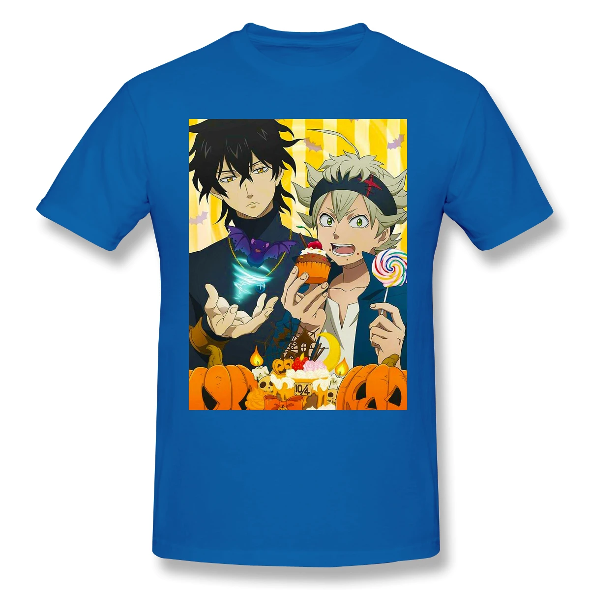 

Black Clover 2021 New Arrival T-Shirt Asta & Yuno Crewneck Cotton for Men