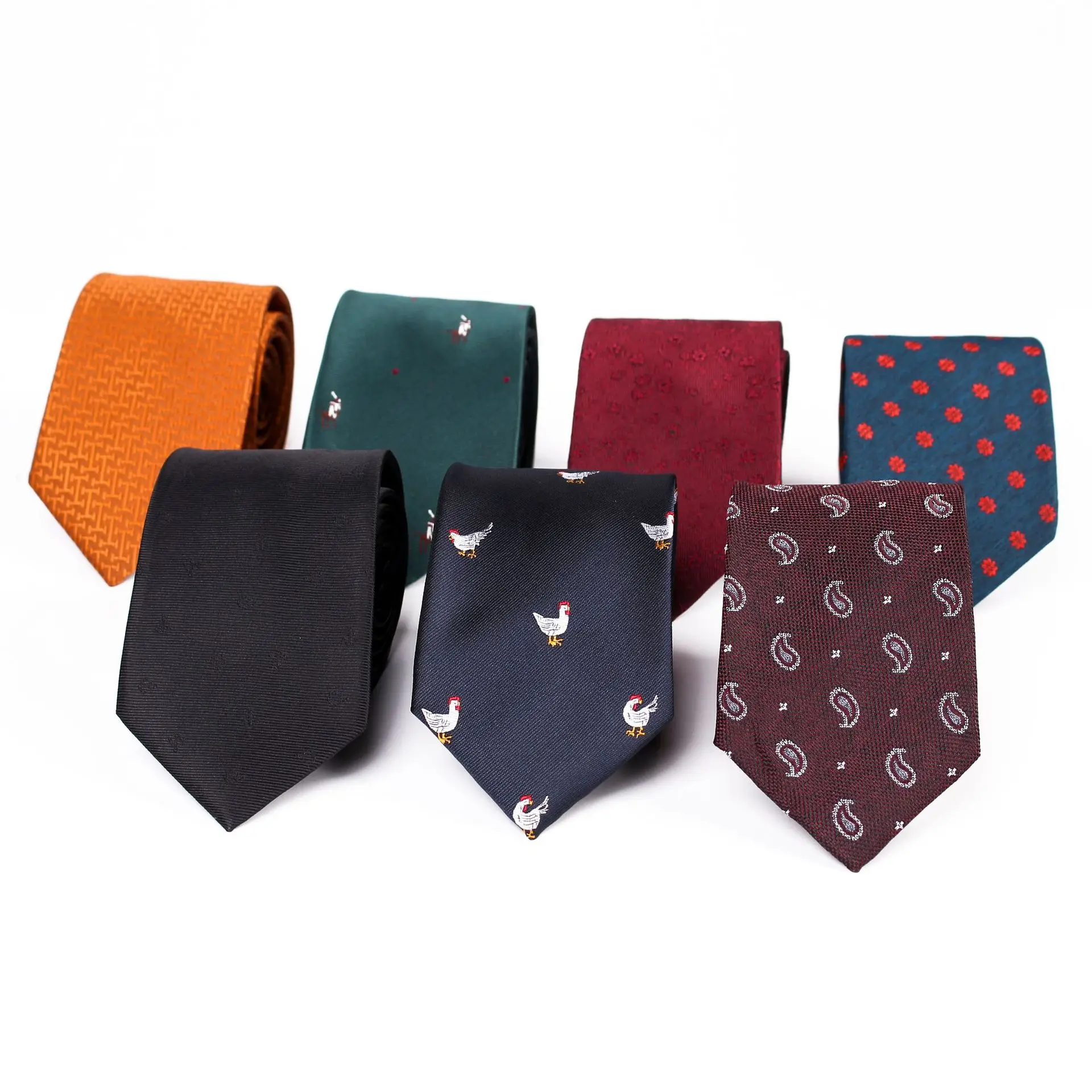 Sitonjwly 7 см модные галстуки с животным узором корбаты жаккард тонкий галстук