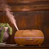 

wood grain ultrasonic humidifier oil diffuser 500ml