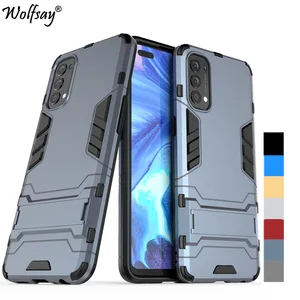 for cover oppo reno 4 case hybrid stand silicone shockproof armor back case for oppo reno 4 4g cover for oppo reno 4 4g 6 4 inch free global shipping
