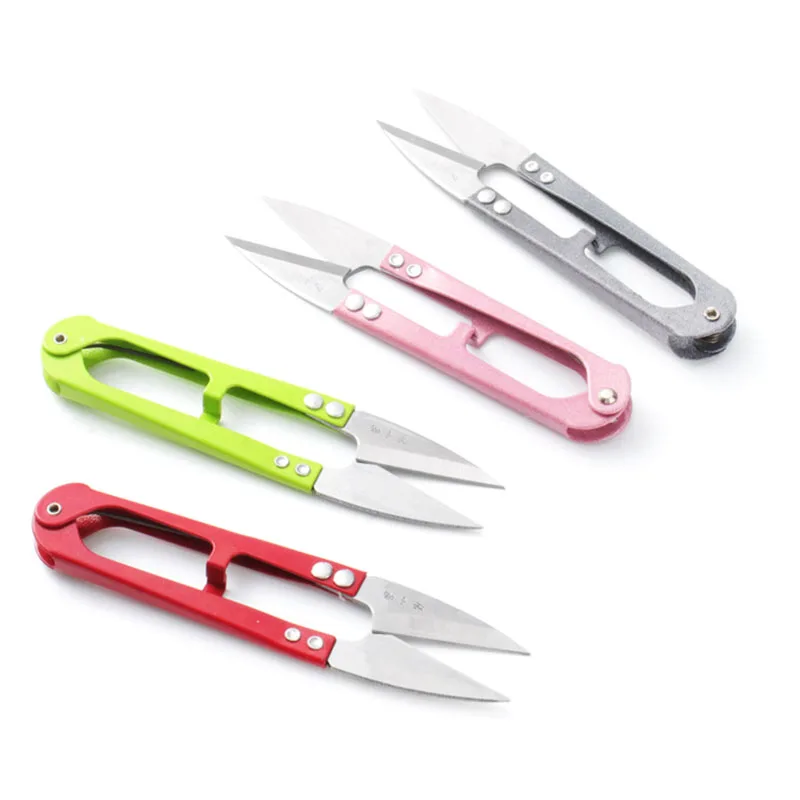 

Practical Sewing Scissors Nippers U Shape Clippers Yarn Stainless Steel Embroidery Craft Tailor Scissors Convenient Shears