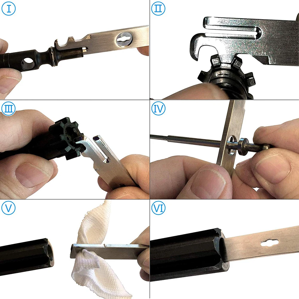 AR15 M4 Gun Accessory Scraper Rifle Hunting Removal Tool .223/5.56 AR 15 AR-15 Bolt Cleaning Kit | Спорт и развлечения