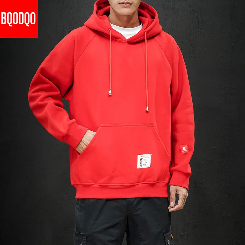 

Winter College Black Streetwear Sweatshirts Hoodies Men Pocket Fashion Brand Mens Hoodie Japanese Hip Hop Hooded Cotton Pullover