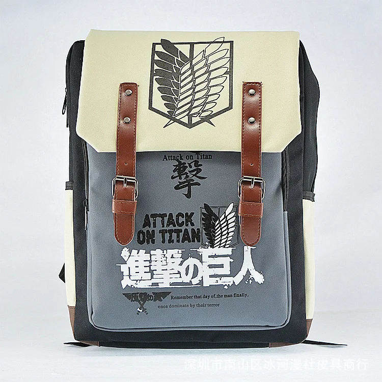 Супер качество attack on titan школьная сумка для подростков Косплей сумки Для