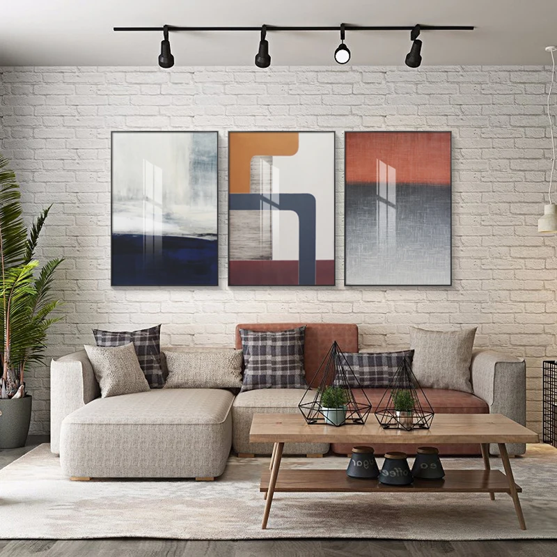 

Modern Nordic Abstract Oil Painting Geometric Canvas Art Poster Canvas Prints Wall Pictures for Living Room Cuadros Home Decor