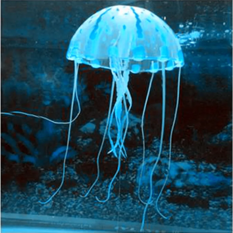 1 шт., светящийся эффект, искусственная Медуза, аквариум, aquariio Decoration, мини-подводная лодка, орнамент, подводный декор для домашних животных