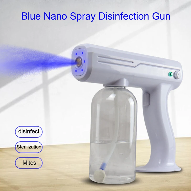 

800 ML Wireless Electric Sanitizer Sprayer Disinfects Blue Light Nano Steam Spray Gun Sterilizing Nano Spray Gun For Home Office