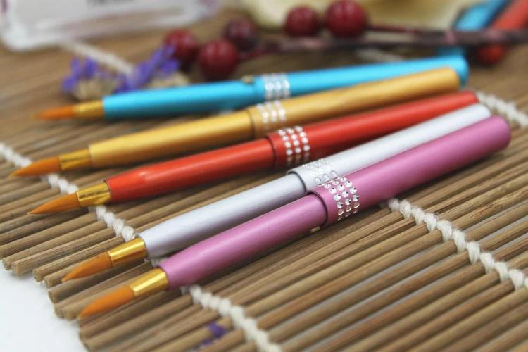 1PC Portable Gloss Lip Brush Travel Capped Retractable Lipstick Makeup Tools | Красота и здоровье